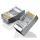 Przejściówka UGREEN NW111 Metalowa wtyczka RJ45 Ethernet 8P/8C Cat.6 UTP 10szt.